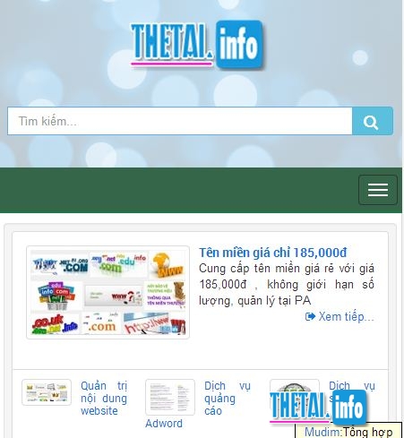 thiet ke web mobile friendly